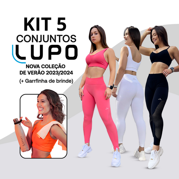 (APENAS HOJE!) Kit 5 Calças legging Lupo + Brinde Topper Lupot - Ultimas Unidades